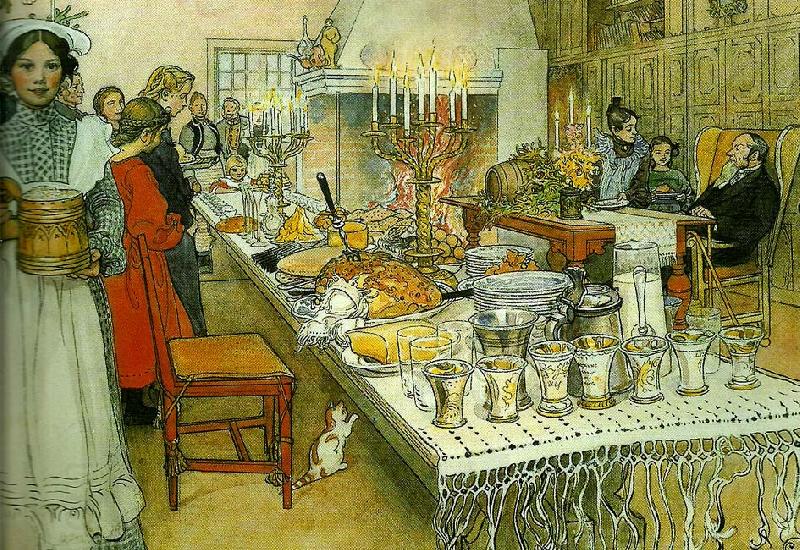 Carl Larsson julaftonen China oil painting art